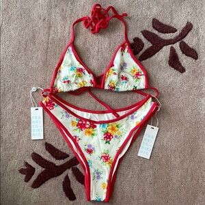 Frankie’s Bikinis Sweet Hibiscus Bikini Set